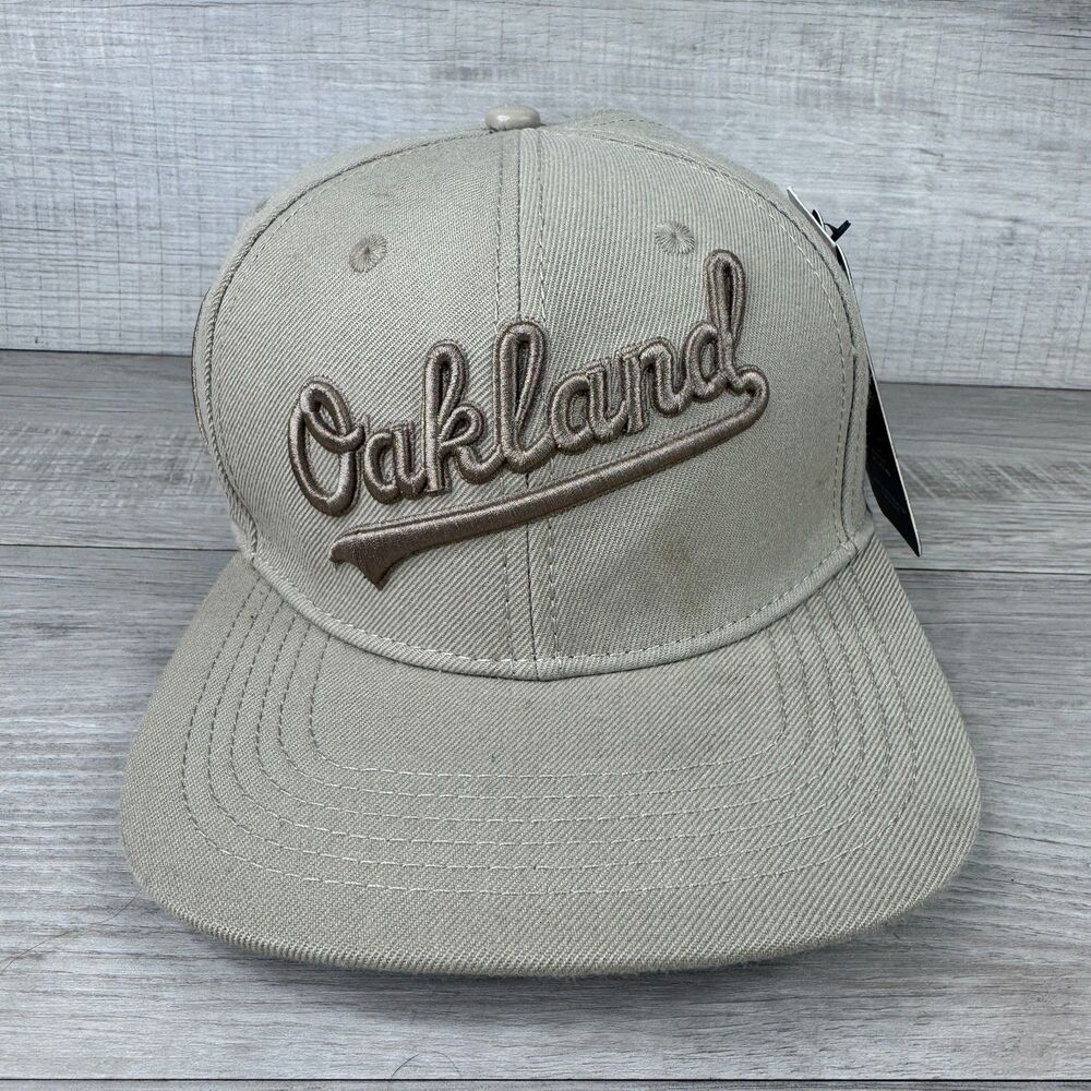 Pro Standard Oakland Athletics Baseball Cap Mens One Size Taupe Snapback Hat